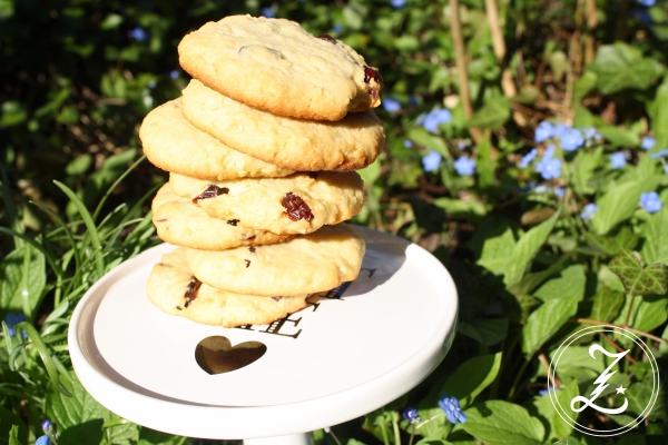 vegane Mandel-Cranberry-Cookies by Zuckergewitter