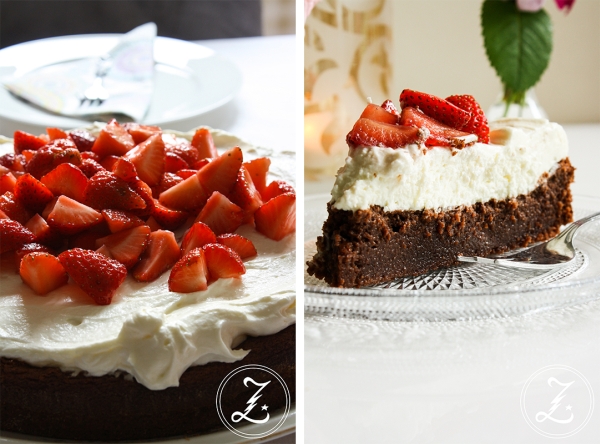 Erdbeer-Brownie-Torte | Zuckergewitter.de