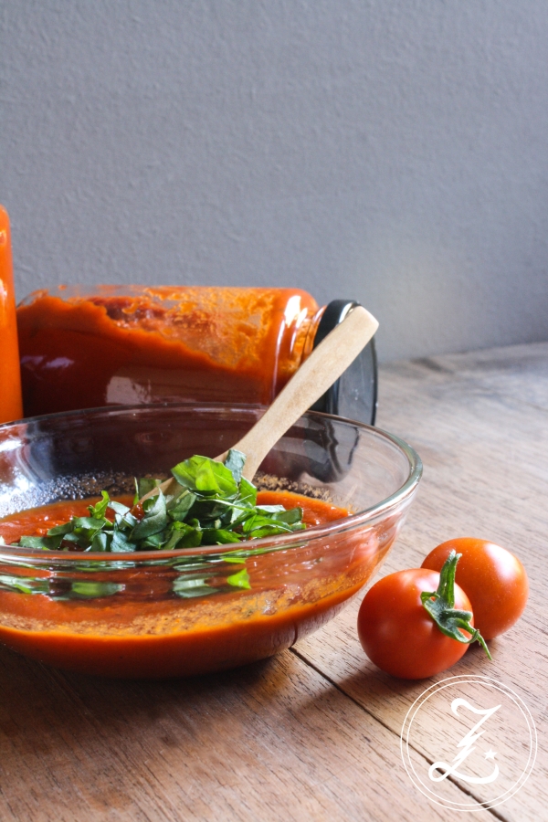 selbst gekochte Tomatensauce | Zuckergewitter.de
