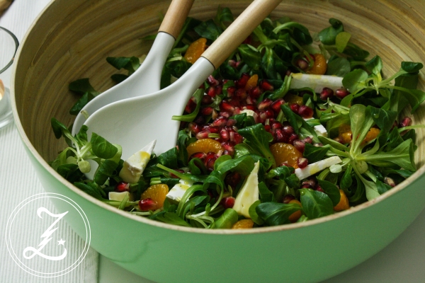 herbstlicher Salat mit Honig-Senf-Dressing | Zuckergewitter.de