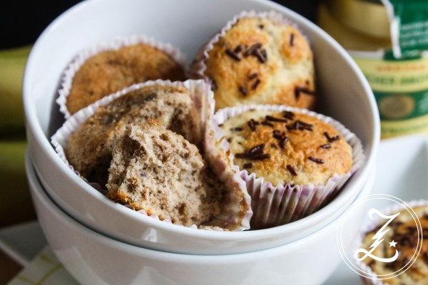 wundervoll variable Bananen-Muffins ohne Fett | Zuckergewitter.de