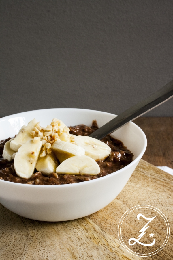 {Start Your Day Right} mit lecker gesundem Schoko-Bananen-Porridge und einem schlanken Grundrezept | Zuckergewitter.de