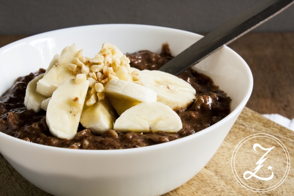 {Start Your Day Right} mit lecker gesundem Schoko-Bananen-Porridge und einem schlanken Grundrezept | Zuckergewitter.de