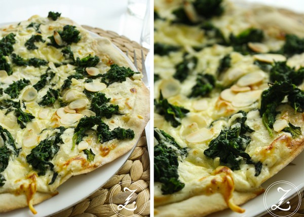 knuspriger Spinat-Flammkuchen by Zuckergewitter