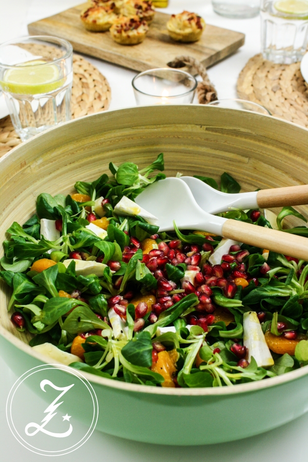 herbstlicher Salat mit Honig-Senf-Dressing | Zuckergewitter.de