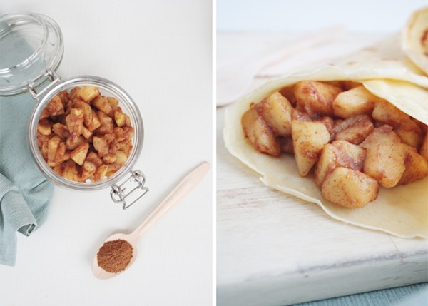 Crepes mit Apfel-Zimt-Füllung Rezept | Rosy & Grey bei Zuckergewitter.de
